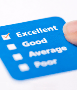 Image of a satisfaction card